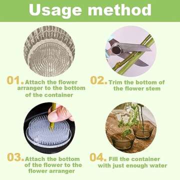 BOYIVI 3 PCS Thicken Plastic Flower Frogs 2.7 Inch Round Ikebana Kenzan Floral Arrangement Pin Frog Holder Japanese Flower Fixed Tools Plant Fixation and Decoration