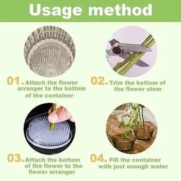 BOYIVI 3 PCS Thicken Plastic Flower Frogs 2.7 Inch Round Ikebana Kenzan Floral Arrangement Pin Frog Holder Japanese Flower Fixed Tools Plant Fixation and Decoration