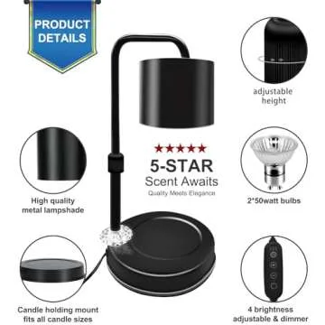 FINPOT Candle Warmer Lamp with Timer - Perfect Gift & Decor