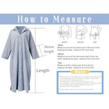 chouyatou Women's Casual Long Sleeve Button Down Loose Striped Cotton Maxi Shirt Dress (Large, Blue)