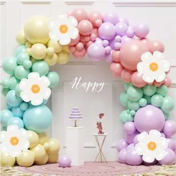 Daisy Balloon Arch Garland Kit for Birthday and Weddings