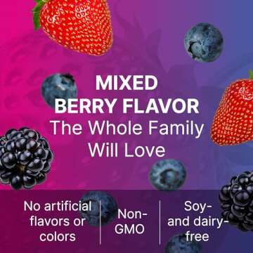 Microbiome Labs MegaSporeBiotic Kids Probiotic - Spore Based Gummy Probiotics for Kids - Supports Gut Health & Immunity with Bacillus Probiotic Blend - Berry Flavored (30 Gummies)