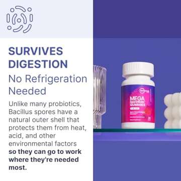 Microbiome Labs MegaSporeBiotic Kids Probiotic - Spore Based Gummy Probiotics for Kids - Supports Gut Health & Immunity with Bacillus Probiotic Blend - Berry Flavored (30 Gummies)