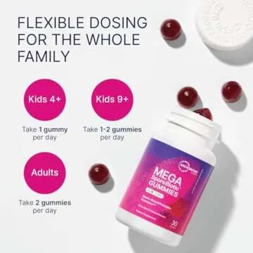 Microbiome Labs MegaSporeBiotic Kids Probiotic - Spore Based Gummy Probiotics for Kids - Supports Gut Health & Immunity with Bacillus Probiotic Blend - Berry Flavored (30 Gummies)