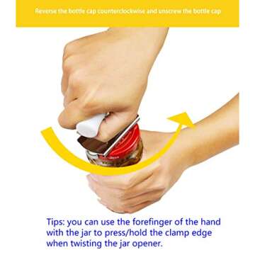 Effortless Adjustable Jar Opener for Seniors - Ideal Grip Tool for Weak Hands