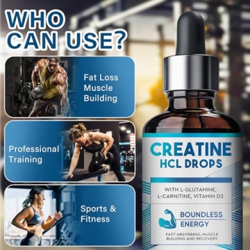 Creatine HCL Drops for Energy & Strength for All