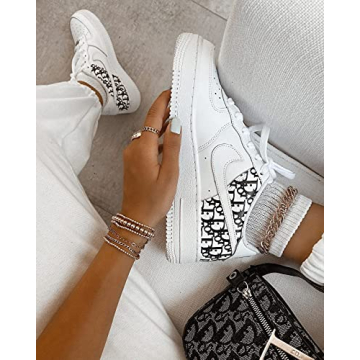 Reoxvo 14k Gold Bracelets Set for Women - Stackable Charm Jewelry