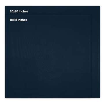 Utopia Kitchen Navy Blue Cloth Napkins [12 Pack, 18x18 Inch] Absorbent Cotton Blend Washable and Reu...