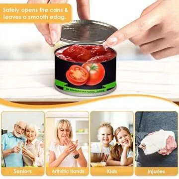 APlus+ Electric Can Opener, Open Your Cans with A Simple Push of Button, Automatic Can Opener Smooth Edge, Electric Can Openers for Kitchen Arthritis and Seniors, Best Kitchen Gadget