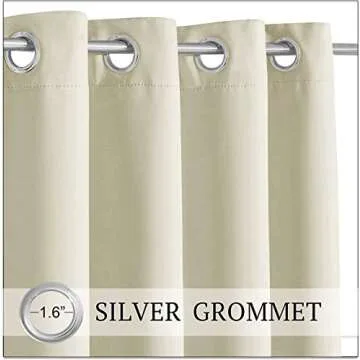 RYB HOME Waterproof Outdoor Curtains for Privacy & Style