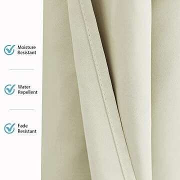 RYB HOME Waterproof Outdoor Curtains for Privacy & Style