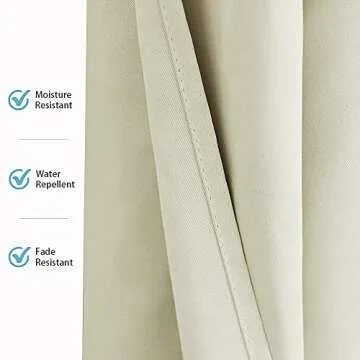 RYB HOME Waterproof Outdoor Curtains for Privacy & Style