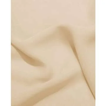 Champagne 5 Yards 60" Wide Sheer Fabric Chiffon Fabric by The Yard Continuous Solid Color Draping Fabric for Wedding Party Backdrop