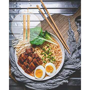 Reusable YUNDUOJIA Bamboo Chopsticks - 5 Pairs of Natural Elegance