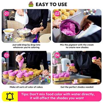 Jelife Vibrant Powder Food Coloring Set – Edible Cake Decor