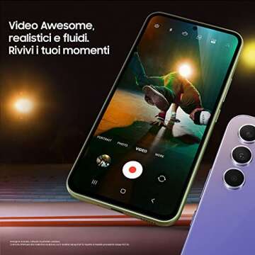 SAMSUNG Galaxy A54 5G SM-A546B/DS Dual Hybrid SIM Exyonos 1380 Android Smartphone, 6.4 Inch Dynamic AMOLED Display, 5000 mAh Battery, 256GB/8 GB EU/UK Model International Version (Black)