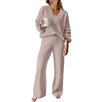 ANRABESS Women’s Stylish 2-Piece Lounge Set