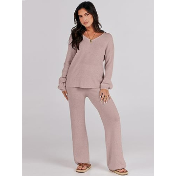 ANRABESS Women’s Stylish 2-Piece Lounge Set