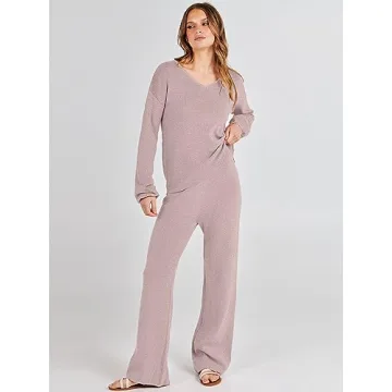 ANRABESS Women’s Stylish 2-Piece Lounge Set