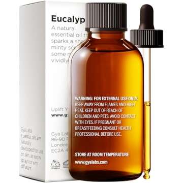 Gya Labs Eucalyptus Essential Oil for Diffuser - Huge 4 Fl Oz - 100% Pure Natural Eucalyptus Oil for...