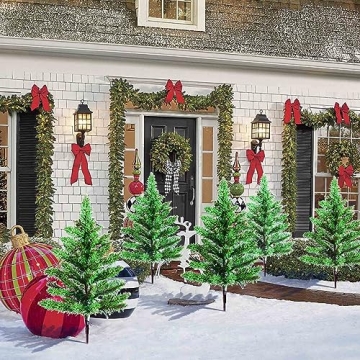 Homeleo Solar Christmas Trees - 120 LED Outdoor Decor