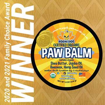 Organic Paw Balm for Dogs & Cats | All Natural Soothing & Healing for Dry Cracking Rough Pet Skin | ...