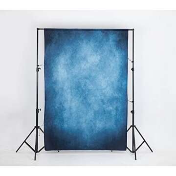 Kate 5x7ft Dark Blue Abstract Backdrops Blue Portrait Professional Backgrounds Retro Backdrop
