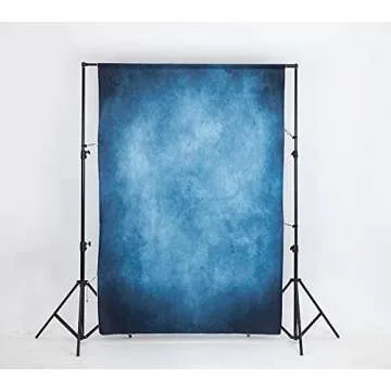 Kate 5x7ft Dark Blue Abstract Backdrops Blue Portrait Professional Backgrounds Retro Backdrop