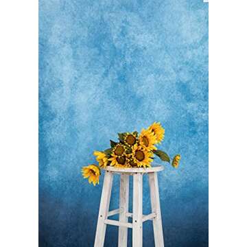 Kate 5x7ft Dark Blue Abstract Backdrops Blue Portrait Professional Backgrounds Retro Backdrop