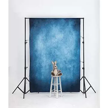 Kate 5x7ft Dark Blue Abstract Backdrops Blue Portrait Professional Backgrounds Retro Backdrop