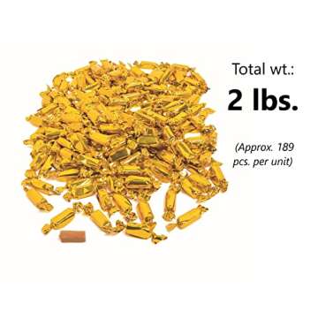 Gold Foil Wrapped Caramels - Perfect for Celebrations !