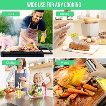 Olive Oil Sprayer and Dispenser Set for Cooking