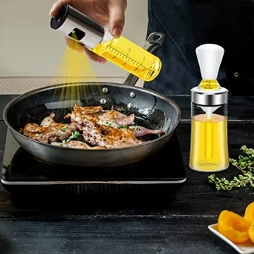 Olive Oil Sprayer and Dispenser Set for Cooking