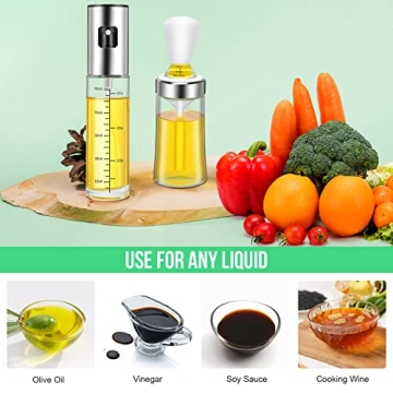 Olive Oil Sprayer and Dispenser Set for Cooking
