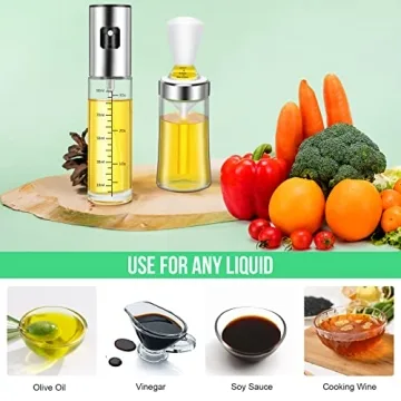 Olive Oil Sprayer and Dispenser Set for Cooking