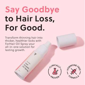 Advanced Hair Growth Oil Spray -Non-Greasy Hormone Free Formula - Promotes Thicker Natural Hair, Dam...