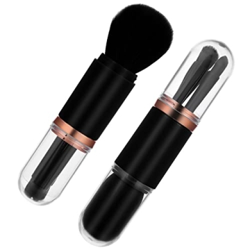 Sibba 4 in 1 Retractable Makeup Brush Set Ideal for Travel