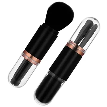 Sibba 4 in 1 Retractable Makeup Brush Set Ideal for Travel
