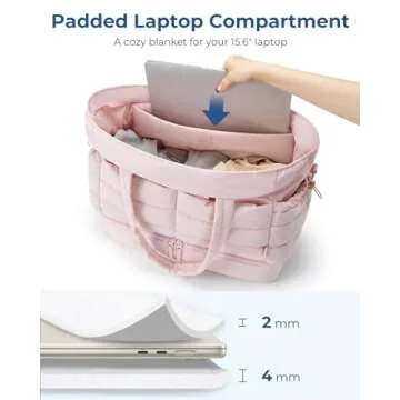 BAGSMART Large Duffel Bag with Shoe Compartment