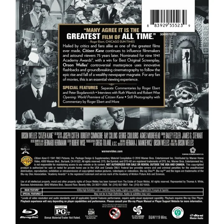 Citizen Kane 75th Anniversary Blu-ray