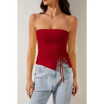 MISSACTIVER Strapless Tube Top - Chic & Comfortable