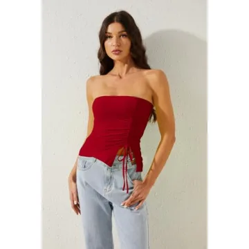 MISSACTIVER Strapless Tube Top - Chic & Comfortable