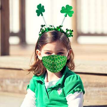 Kids St Patricks Day Masks | Reusable & Fun Designs