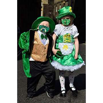 Kids St Patricks Day Masks | Reusable & Fun Designs