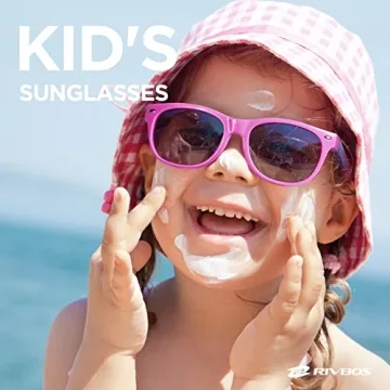 RIVBOS Kids Sunglasses with Strap and UV Protection