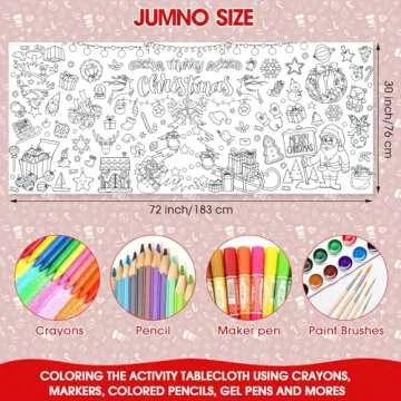 Giant Christmas Coloring Poster for Holiday Fun