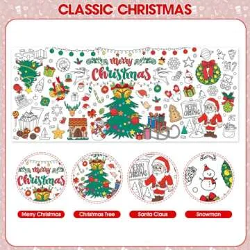 Giant Christmas Coloring Poster for Holiday Fun