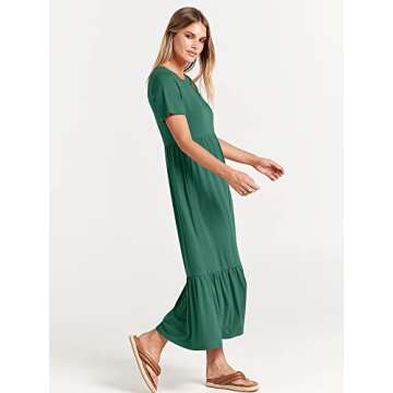 Stylish ANRABESS Summer Maxi Dress with Pockets