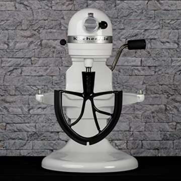 New Metro Design 6L-M Beater Blade METAL, Compatible with KitchenAid 6, 7 and 8 Quart Bowl-Lift Stand Mixers, Black