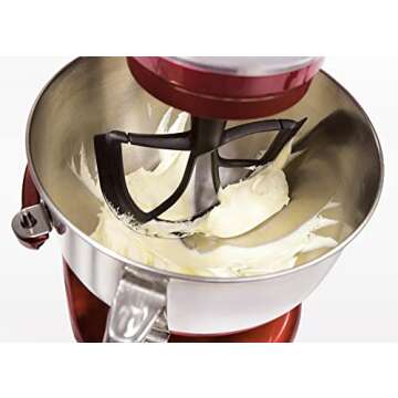 New Metro Design 6L-M Beater Blade METAL, Compatible with KitchenAid 6, 7 and 8 Quart Bowl-Lift Stand Mixers, Black